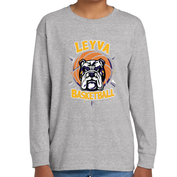 LeyVa Basketball Youth Heavy Cotton 100% Cotton Long Sleeve T Shirt Thumbnail