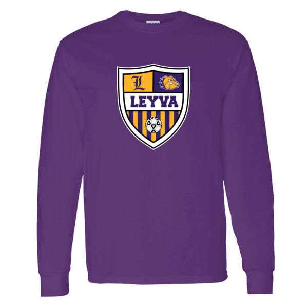 LeyVa Soccer Heavy Cotton 100% Cotton Long Sleeve T Shirt Thumbnail