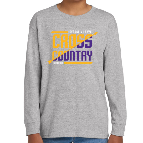 LeyVa Cross Country Youth Heavy Cotton 100% Cotton Long Sleeve T Shirt Thumbnail